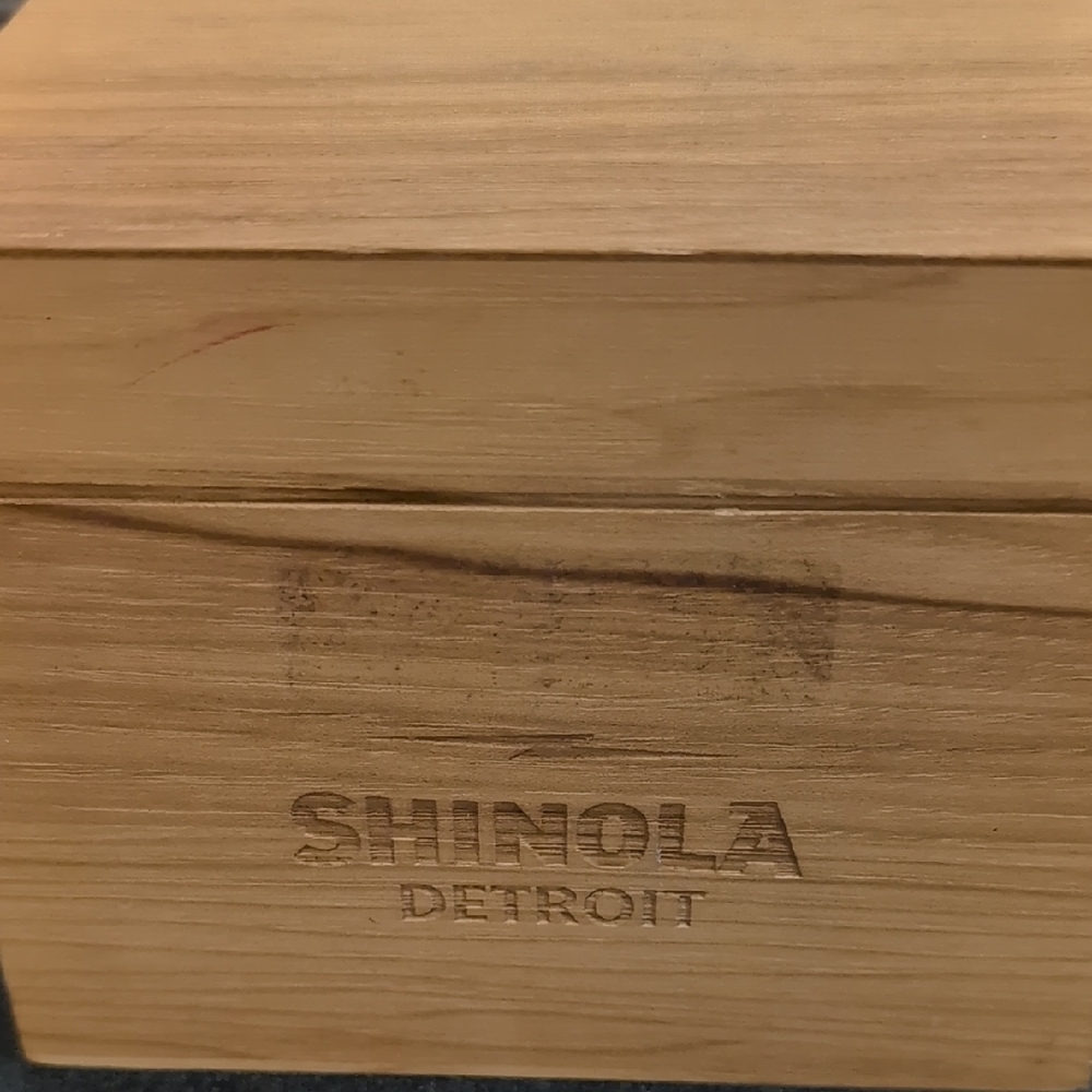 Shinola Natural Wood Storage Box